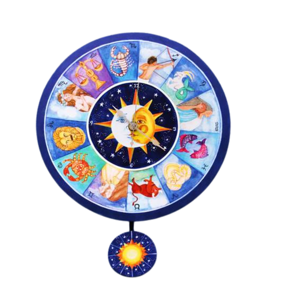 Zodiac Sun Signs Clock