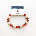 Carnelian Bracelet with Wood Beads image 0