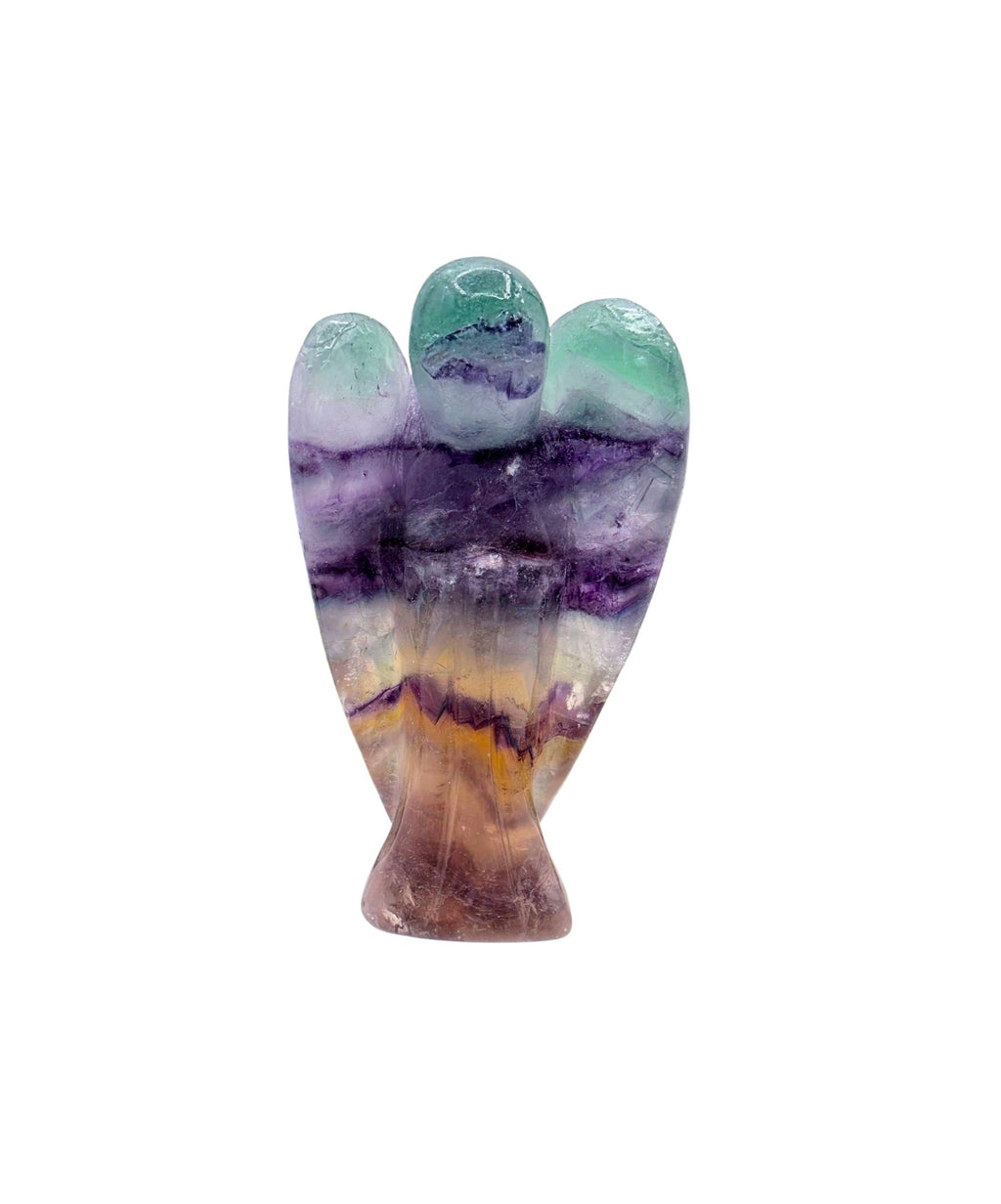 Rainbow Fluorite Angel 3 inches