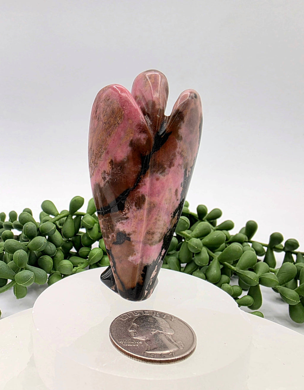Rhodonite Angel 3 Inches