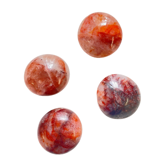 Hematoidal Quartz Puffy Palm Stone image 0