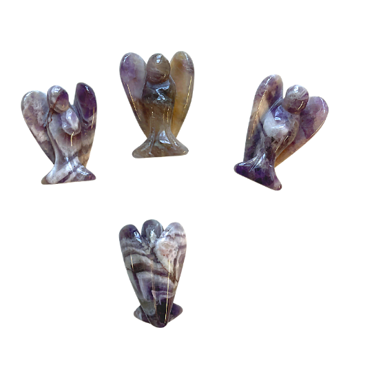 Chevron Amethyst Angel 1.5" image 0