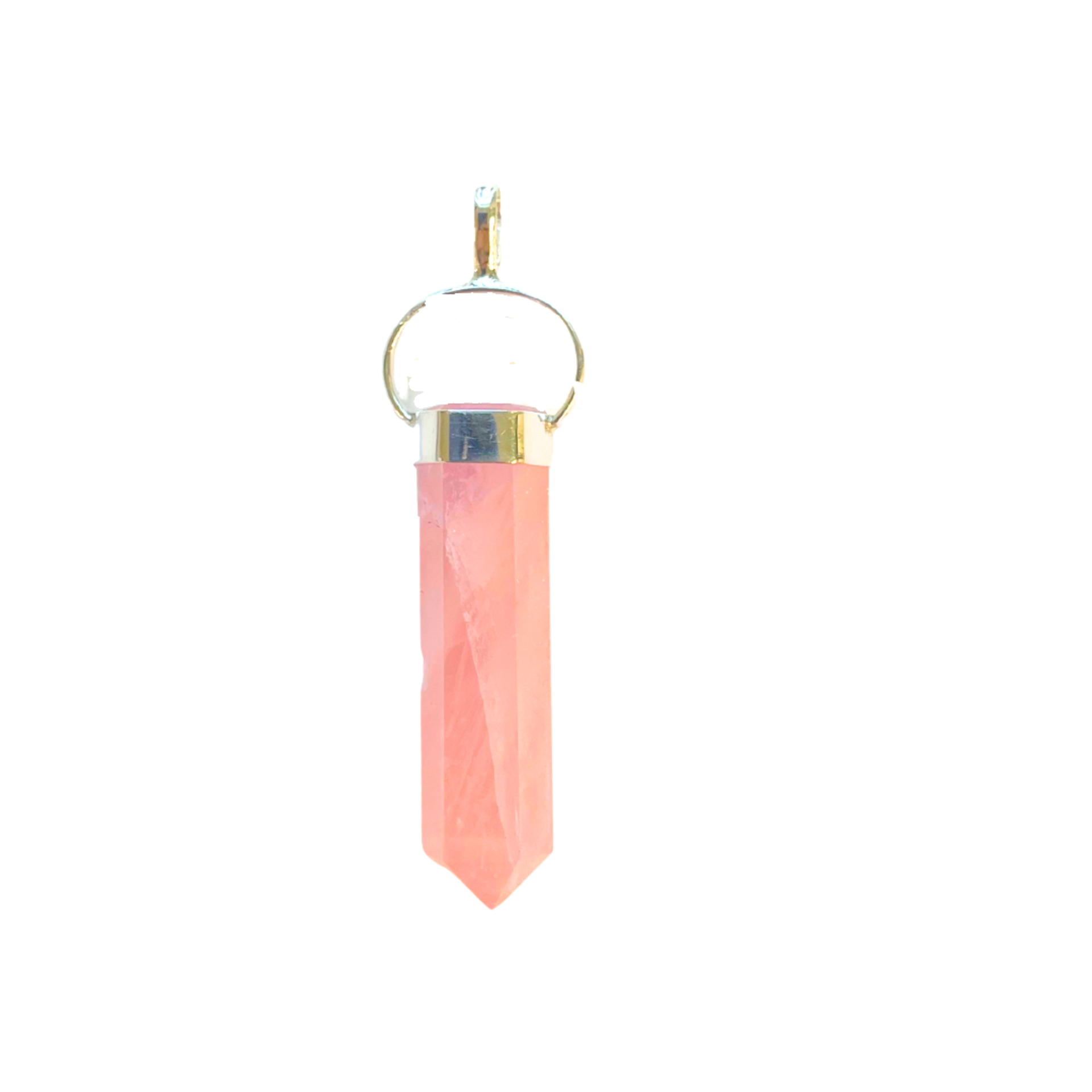 Rose Quartz SS Power Pendant image 0