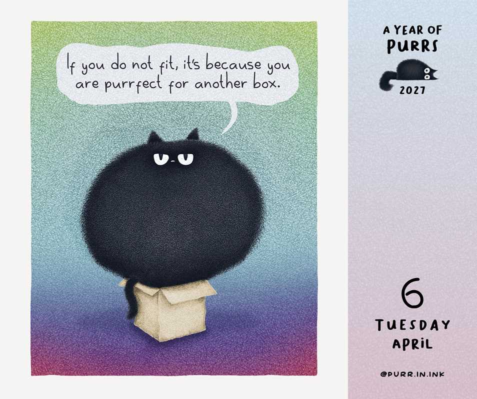 2027 A Year of Purrs Day-to-Day Calendar