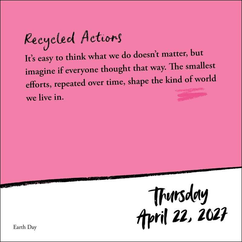 Sticky Notes 2027 Day-to-Day Calendar