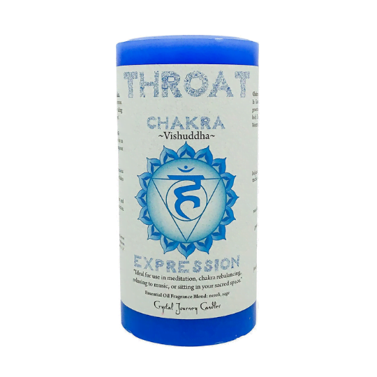 Throat Chakra Big Pillar Candle image 0