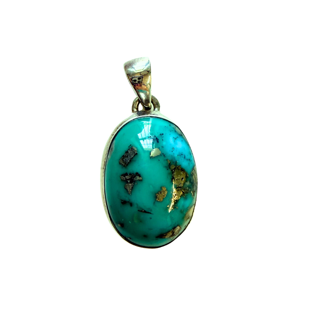 Persian Turquoise Pendant - Large Oval image 0