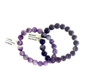 Chevron Amethyst 10mm Bracelet image 0