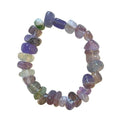 Fluorite Tumbled Stone Bracelet side-drilled image 0