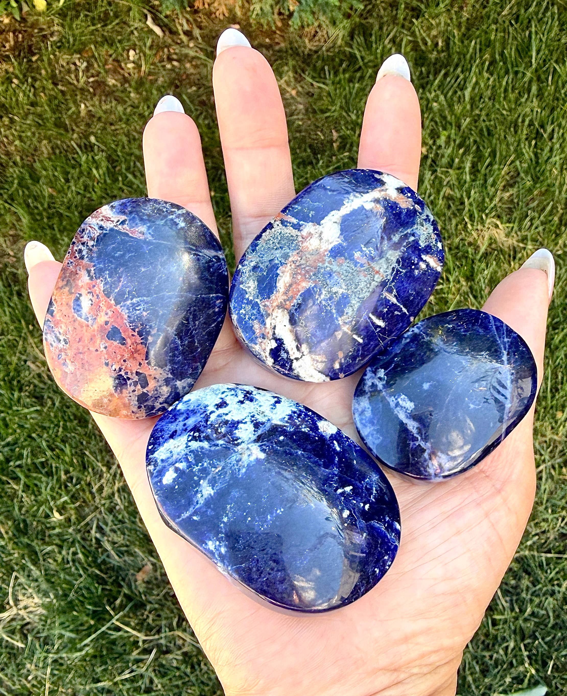 Sodalite Palm Stone
