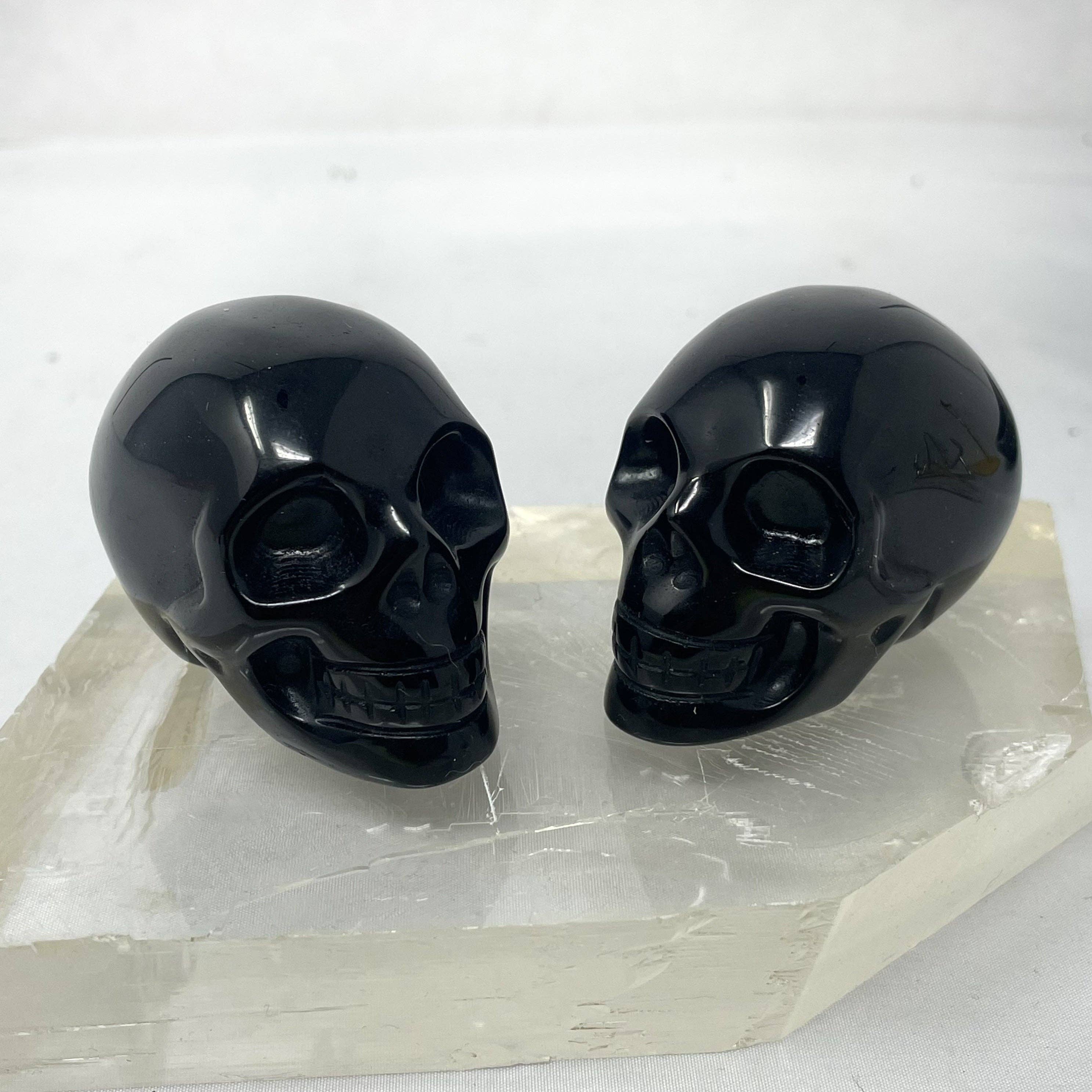 Black Obsidian Skull