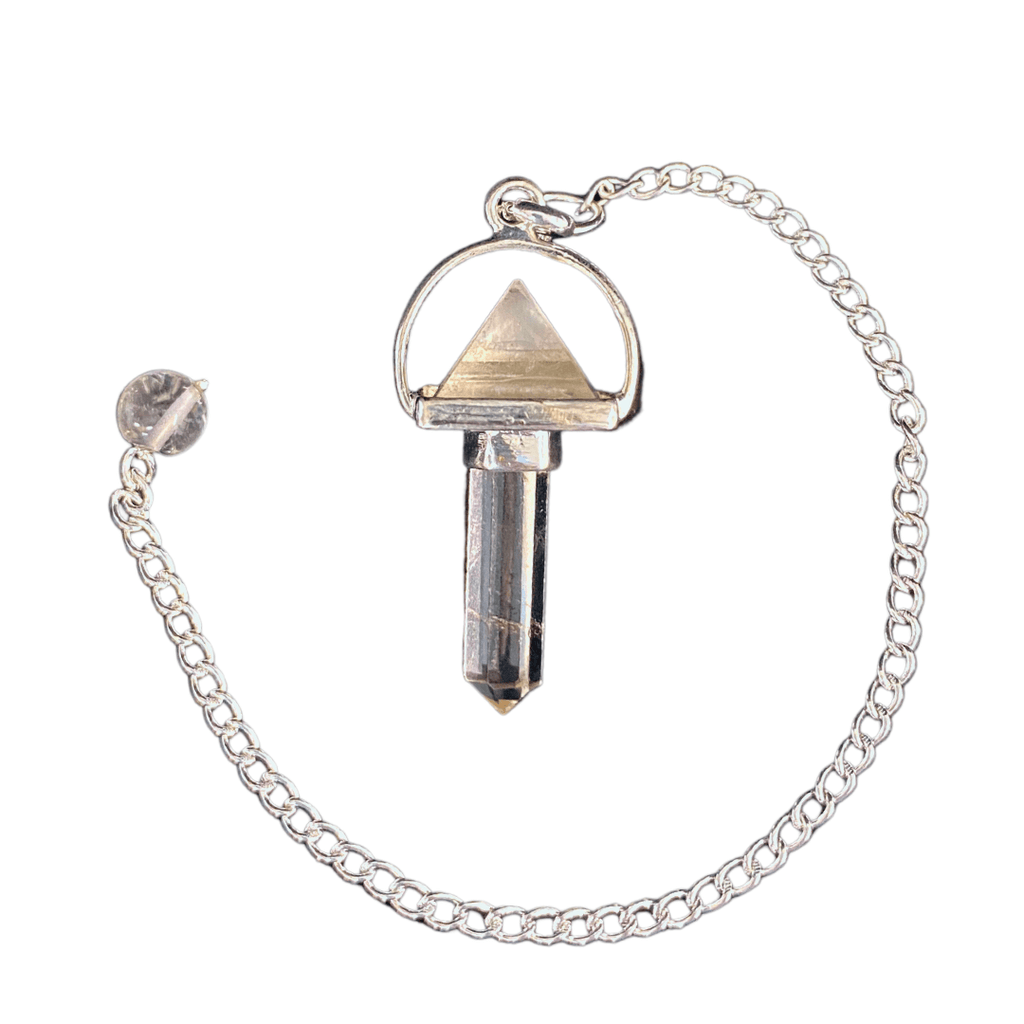 Clear Quartz Pendulum - with Pyramid image 1