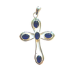 Sapphire Cross Pendant image 0
