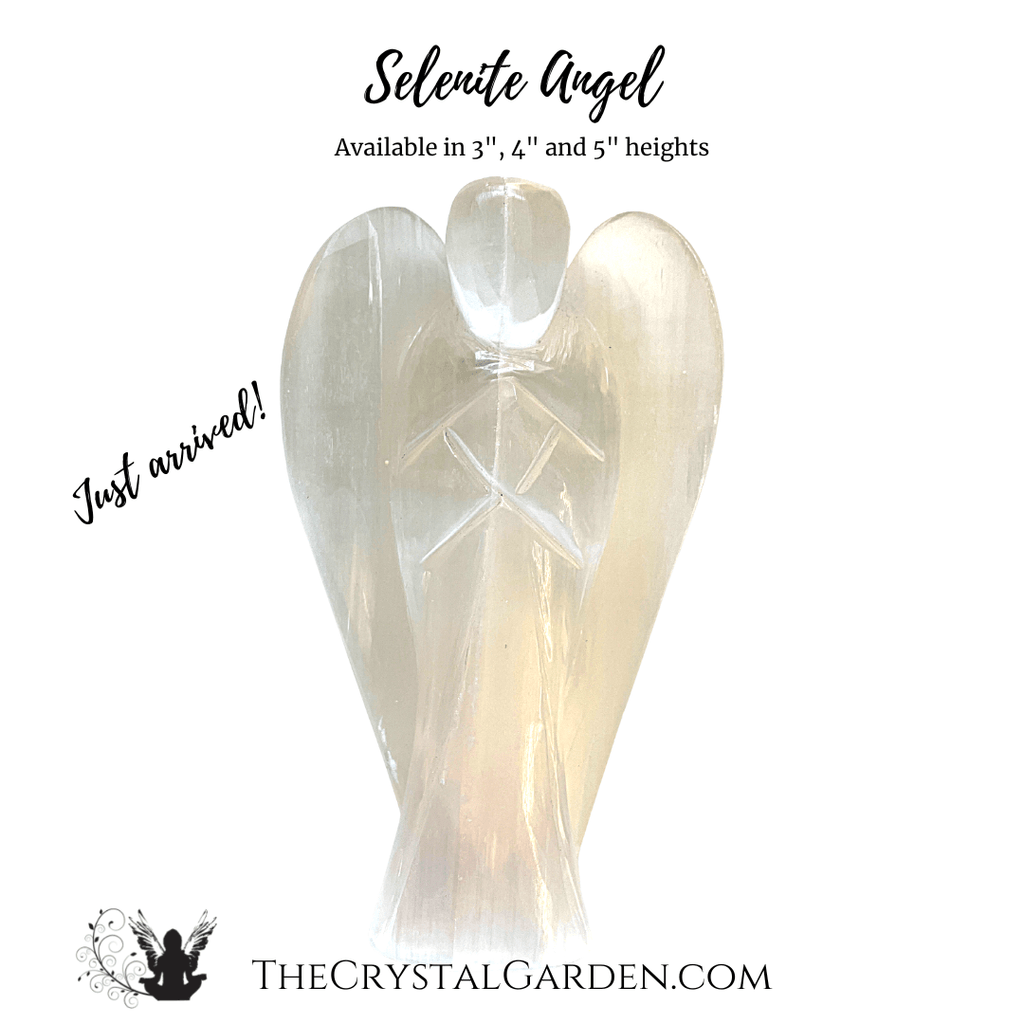 Selenite Angel 5 inches image 1