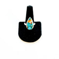 Turquoise & Spiny Oyster Ring - Size 12 image 0