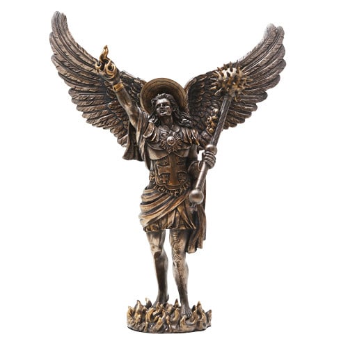 Archangel Uriel Statue Bronze image 0