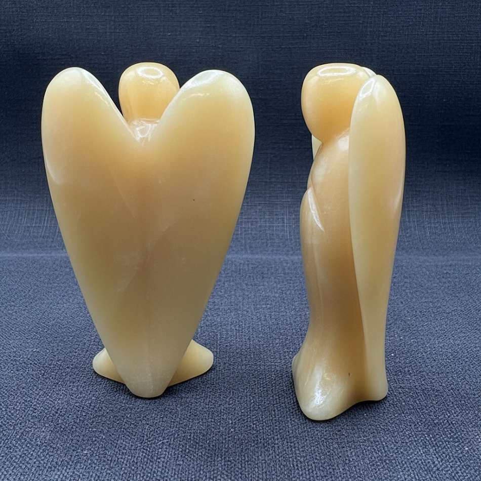 Orange Calcite Angel 4 inch