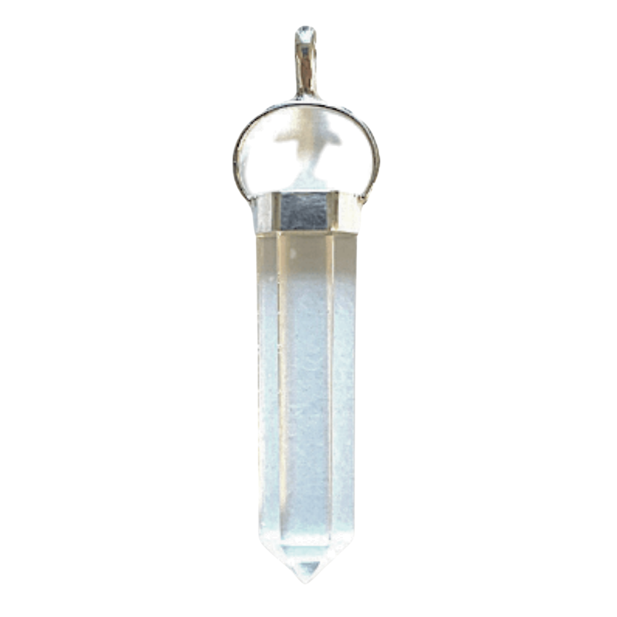 Clear Quartz SS Power Pendant image 0