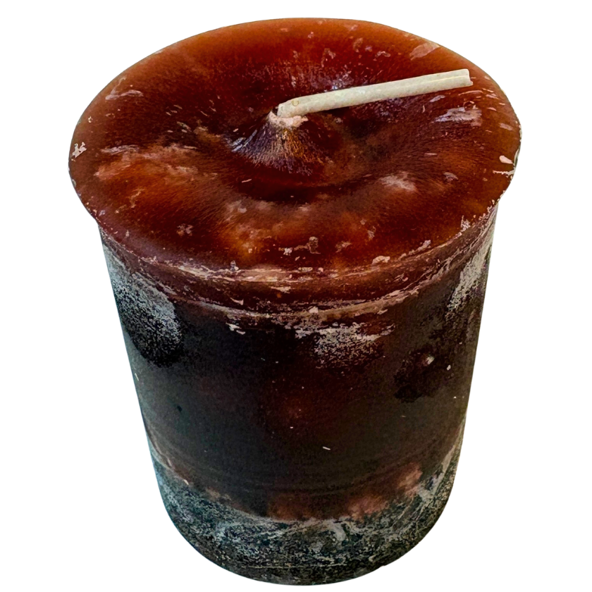 Problem Solving (Brown) Crystal Journey Votive Candle image 0