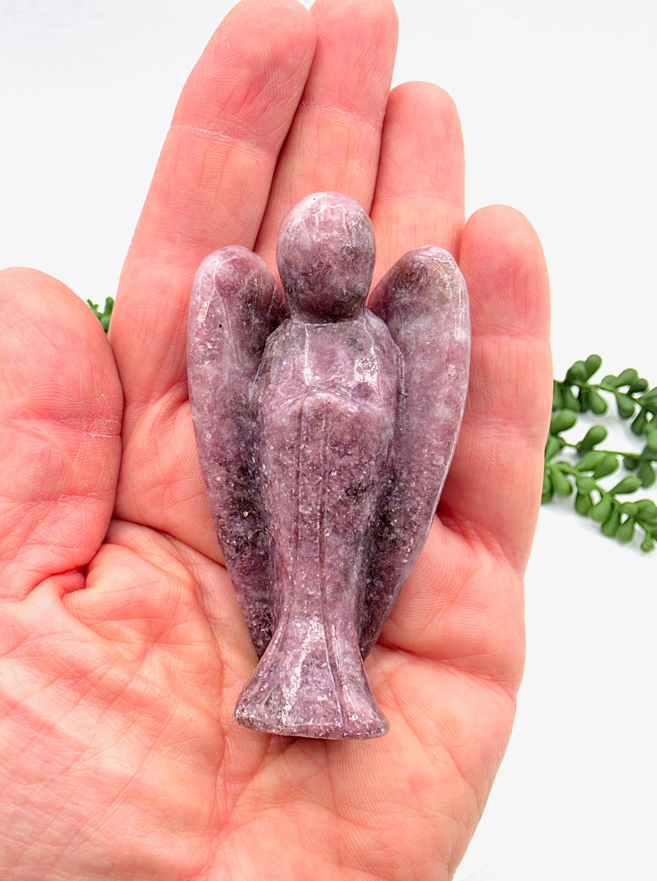 Lepidolite Angel 3 Inches