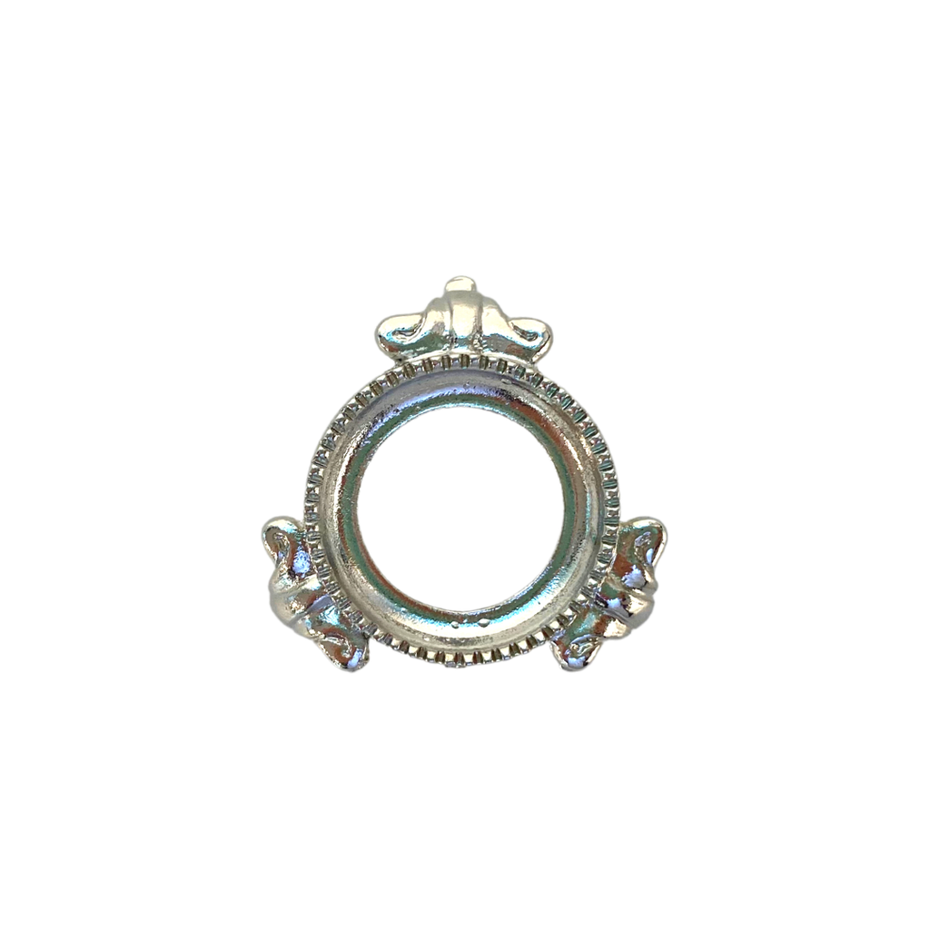 Small Metal Stand for Sphere - Silver Finish image 0