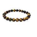 Gold Tiger's Eye Bracelet 8mm Larger Wrist image 0