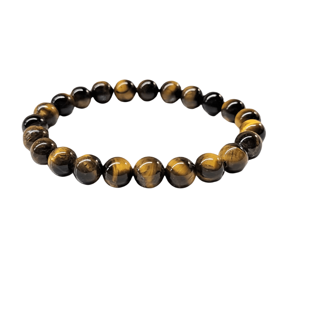 Gold Tiger's Eye Bracelet 8mm Larger Wrist image 0