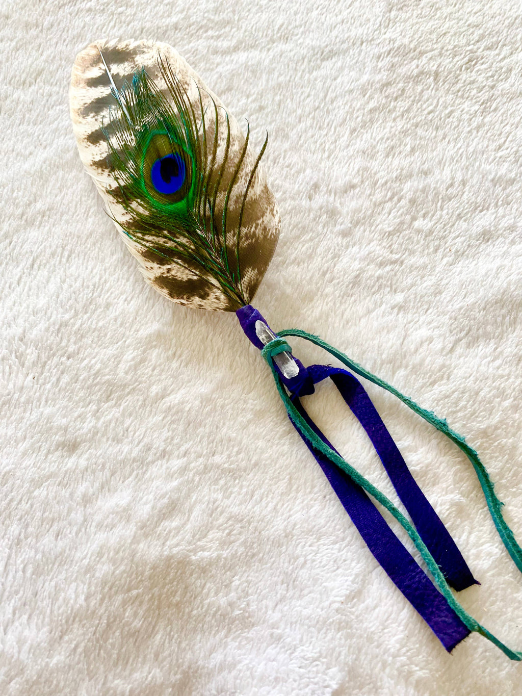 Smudging Feather Fan Bright colors