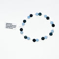 Angelite, Black Labradorite, Clear Quartz Bracelet image 0