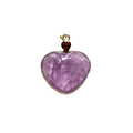 Amethyst Heart Pendant with Garnet image 0