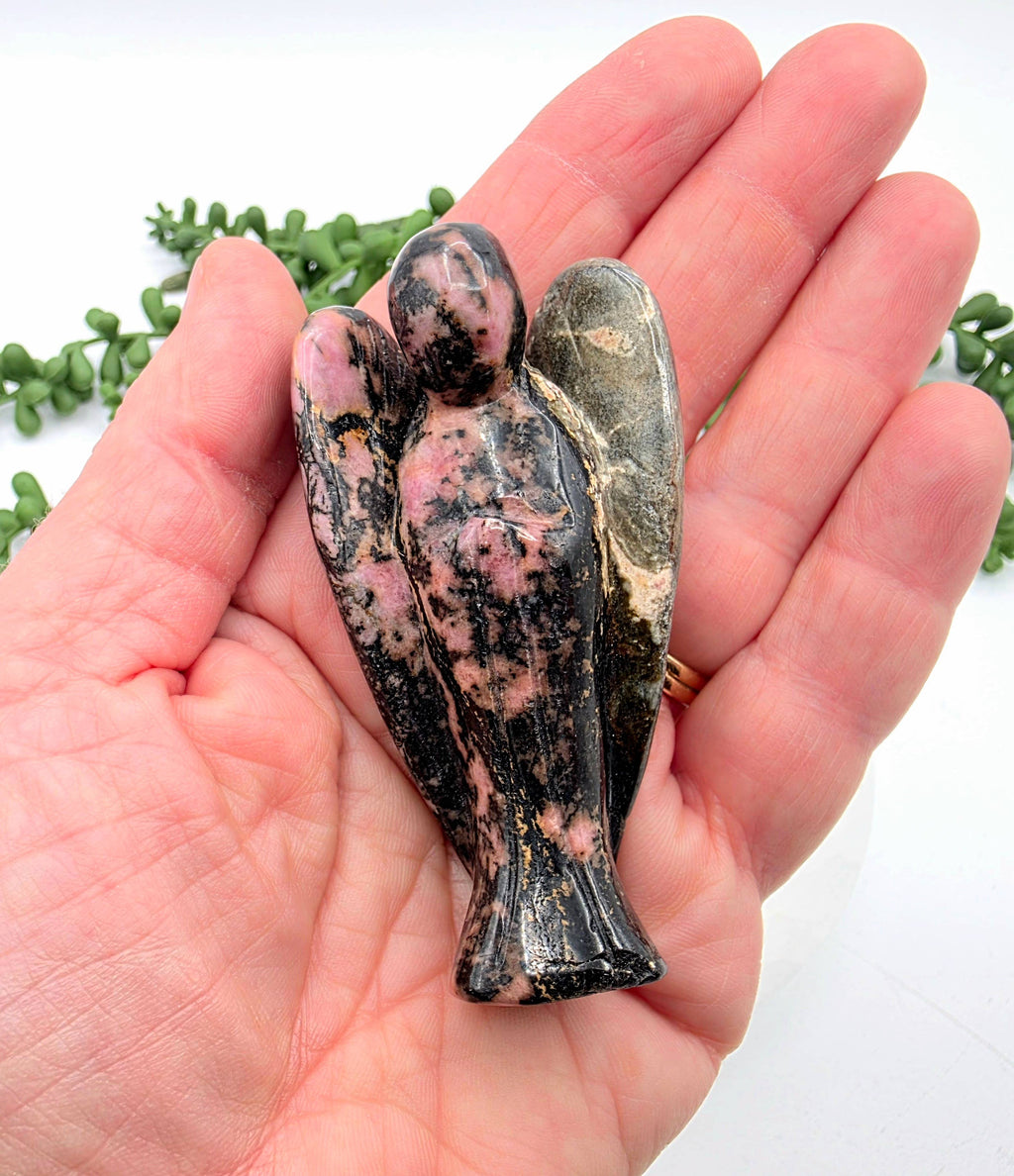 Rhodonite Angel 3 Inches
