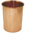 Copper cup on a white background