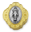 Small Rosary Beads with Gold-Tone Miraculous Medal Case