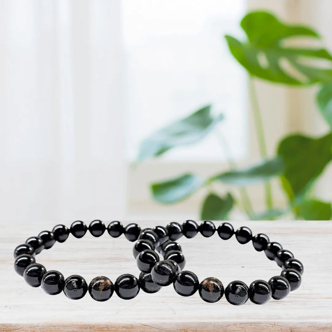 Black Tourmaline Bracelet 10mm image 1