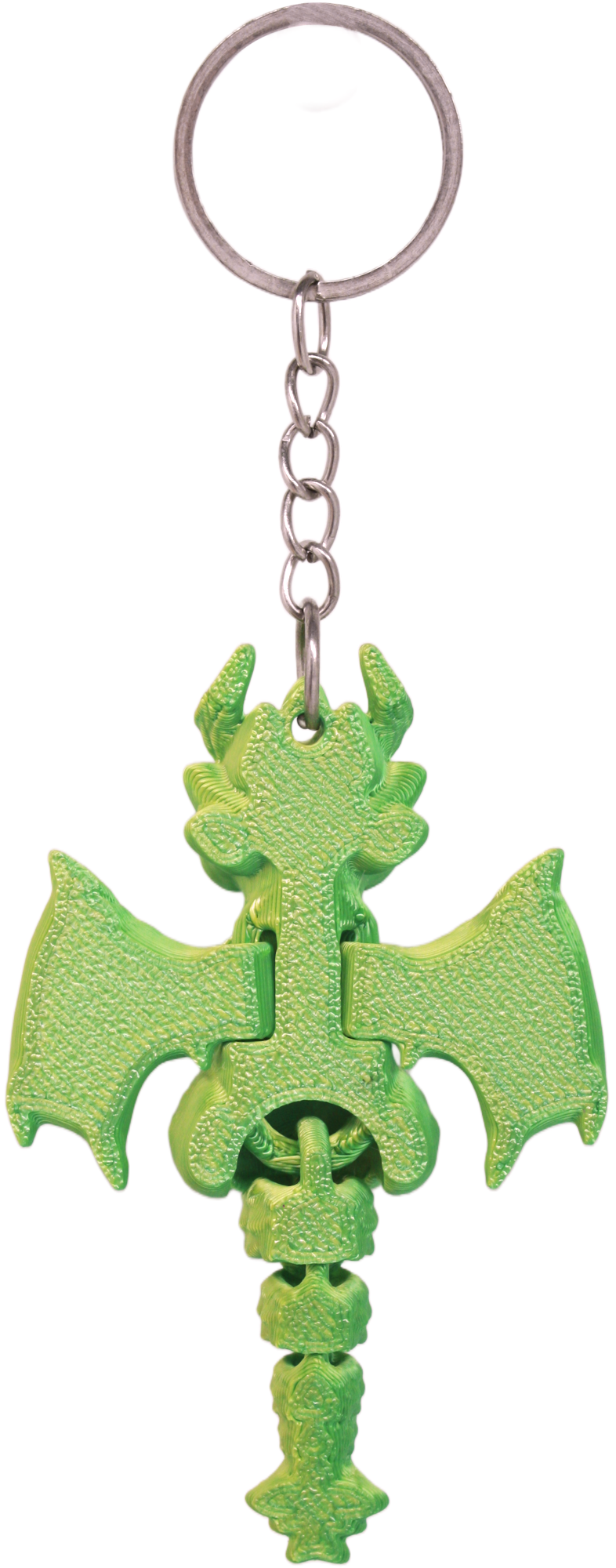 Green Iridescent Dragon Keychain