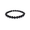 Black Tourmaline Bracelet 8mm Larger Wrist image 0
