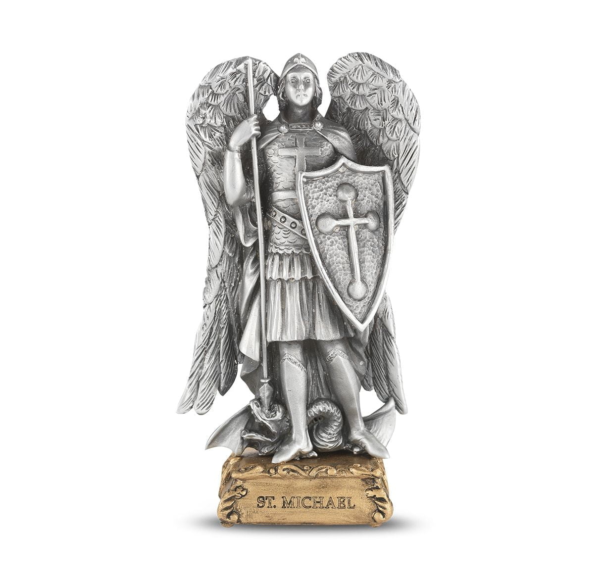 St Michael Pewter Statue image 0