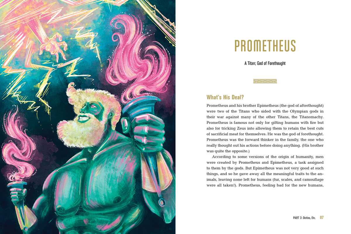Greek Mythology: The Gods, Goddesses, and Heroes Handbook