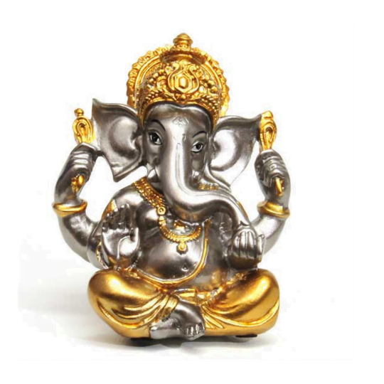 Ganesha Gold and Silver Sitting image 0