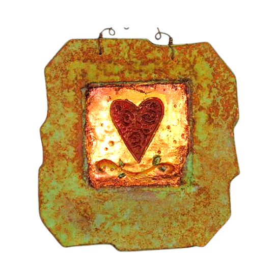 Heart Cold Bronze Wall Plaque image 0