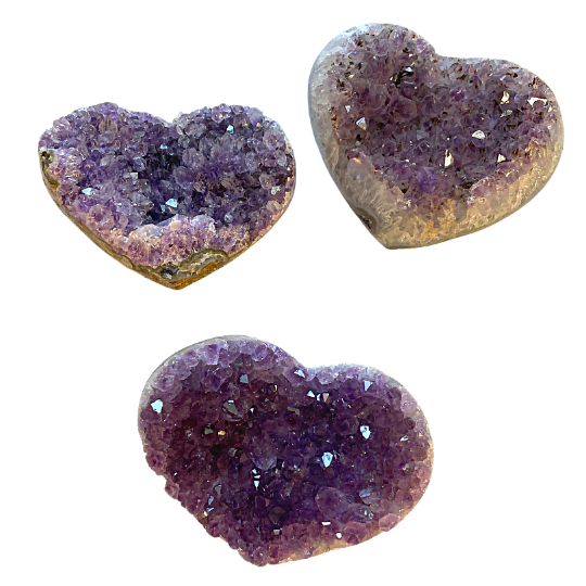 Amethyst Druzy Heart image 0