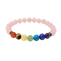 Rose Quartz Chakra Bracelet 8mm image 0