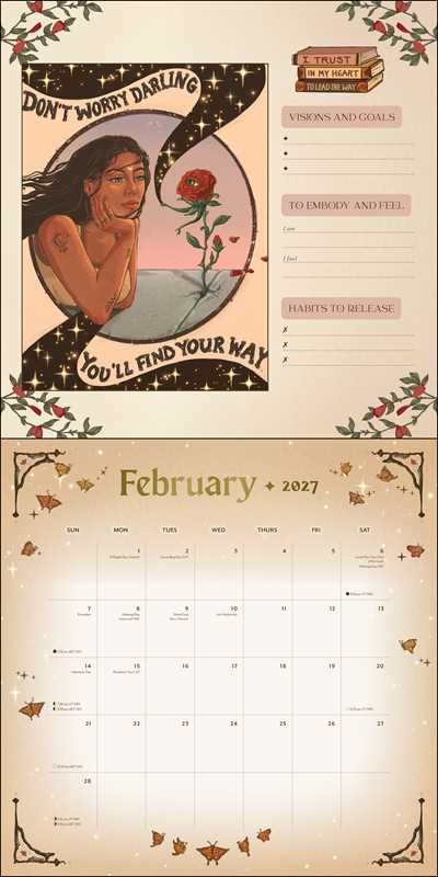 2027 Manifest Your Dreams Wall Calendar