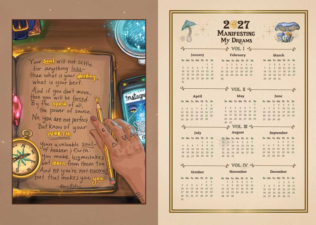 2027 Manifest Your Dreams Planner Calendar