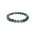 Green Moss Agate Bracelet 8mm image 0