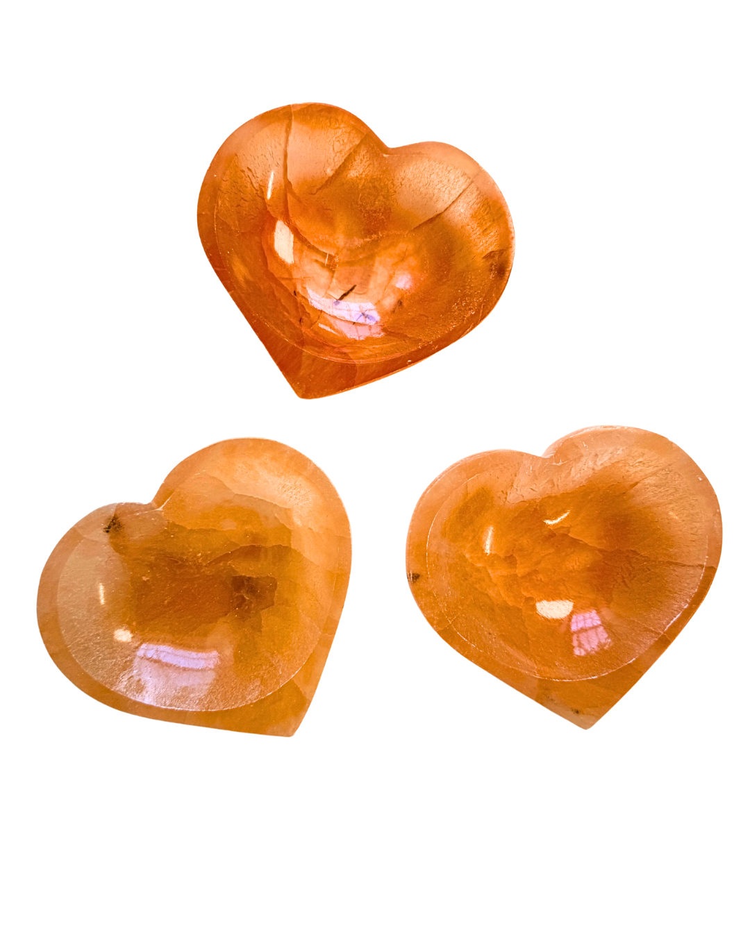 Red Selenite Heart Bowl image 2