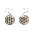 Flower of Life Amethyst Earrings image 0