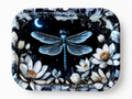 Moonlit Dragonfly Metal Tray