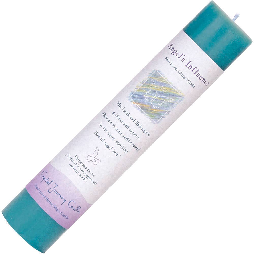 Angels Influence Crystal Journey Tall Pillar Candle