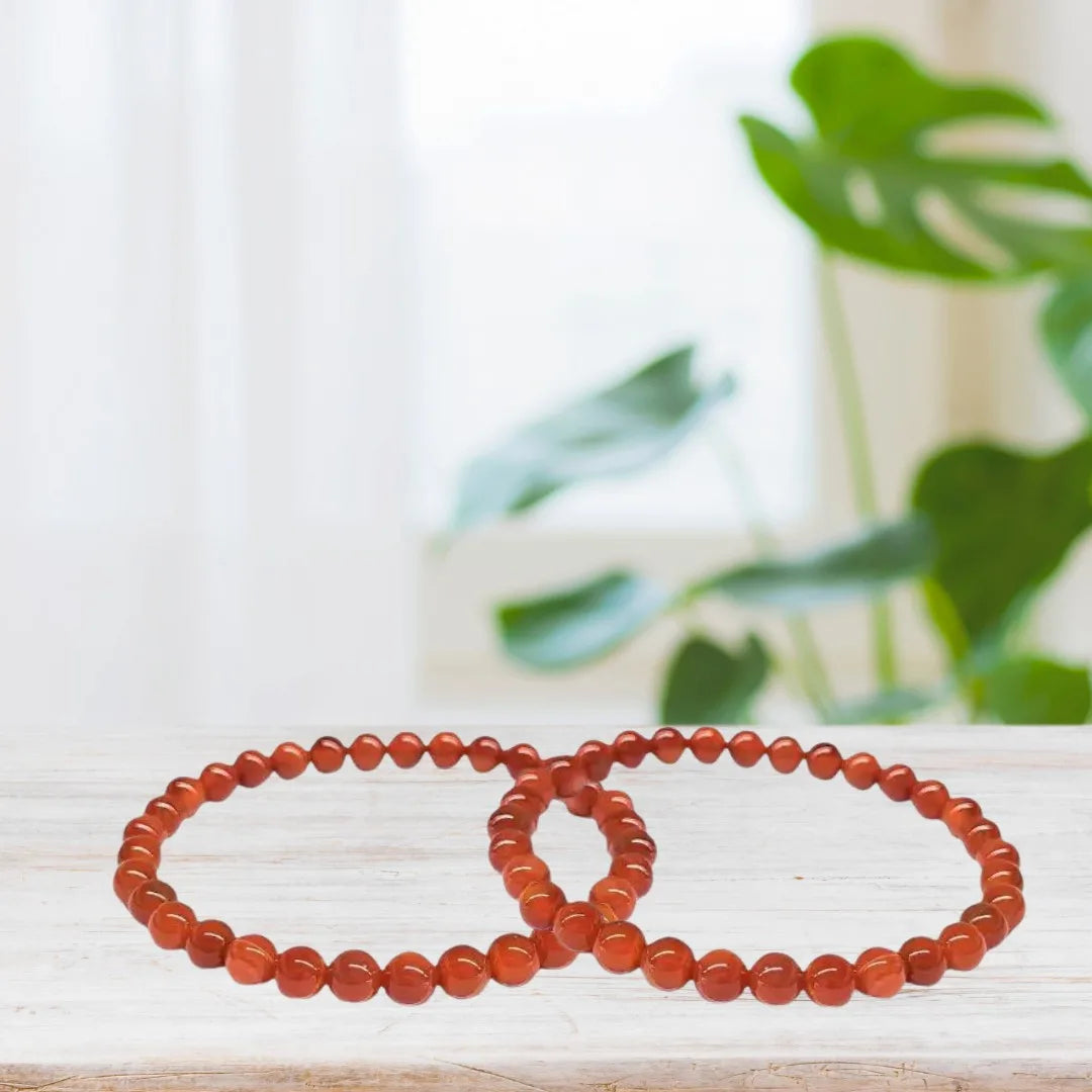 Carnelian Bracelet 6mm image 1